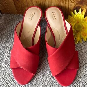Clarks Women's Red Sandals